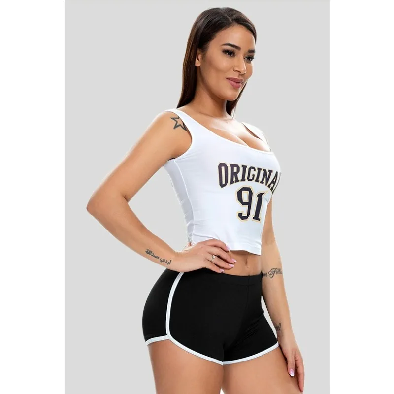 

Женские шорты с высокой талией, сексуальные быстросохнущие эластичные летние шорты для йоги, бега, фитнеса