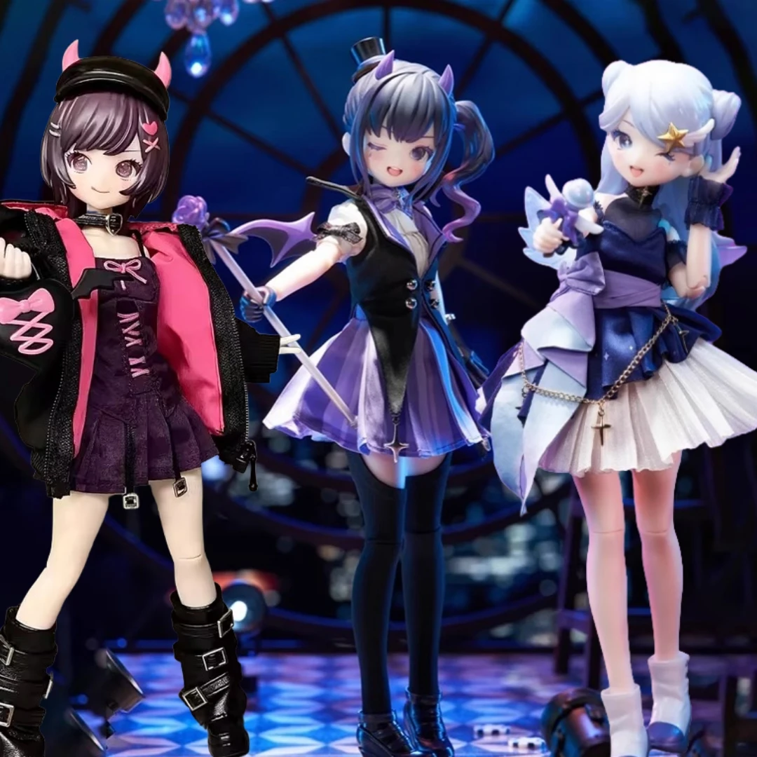 

Новый Eden Nightmare Twins Mjd слепая коробка оригинальные легкие коллекционные фигурки кукол Bjd орнамент с макияжем аксессуары