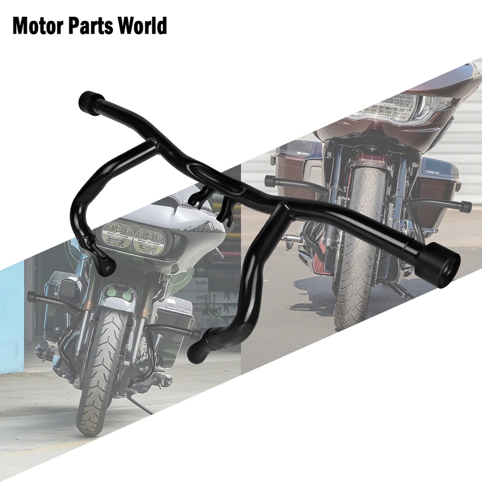 

Motorcycle Flat-Out Highway Crash Bar Front Engine Guard Protection For Harley Touring Road King Street Electra Glide 2014-Later