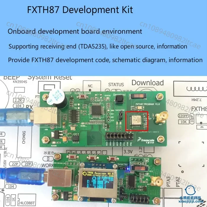 FXTH87 Tire Pressure TPMS Sensor Programmer Programmer Development Board Information 433Mhz Wireless