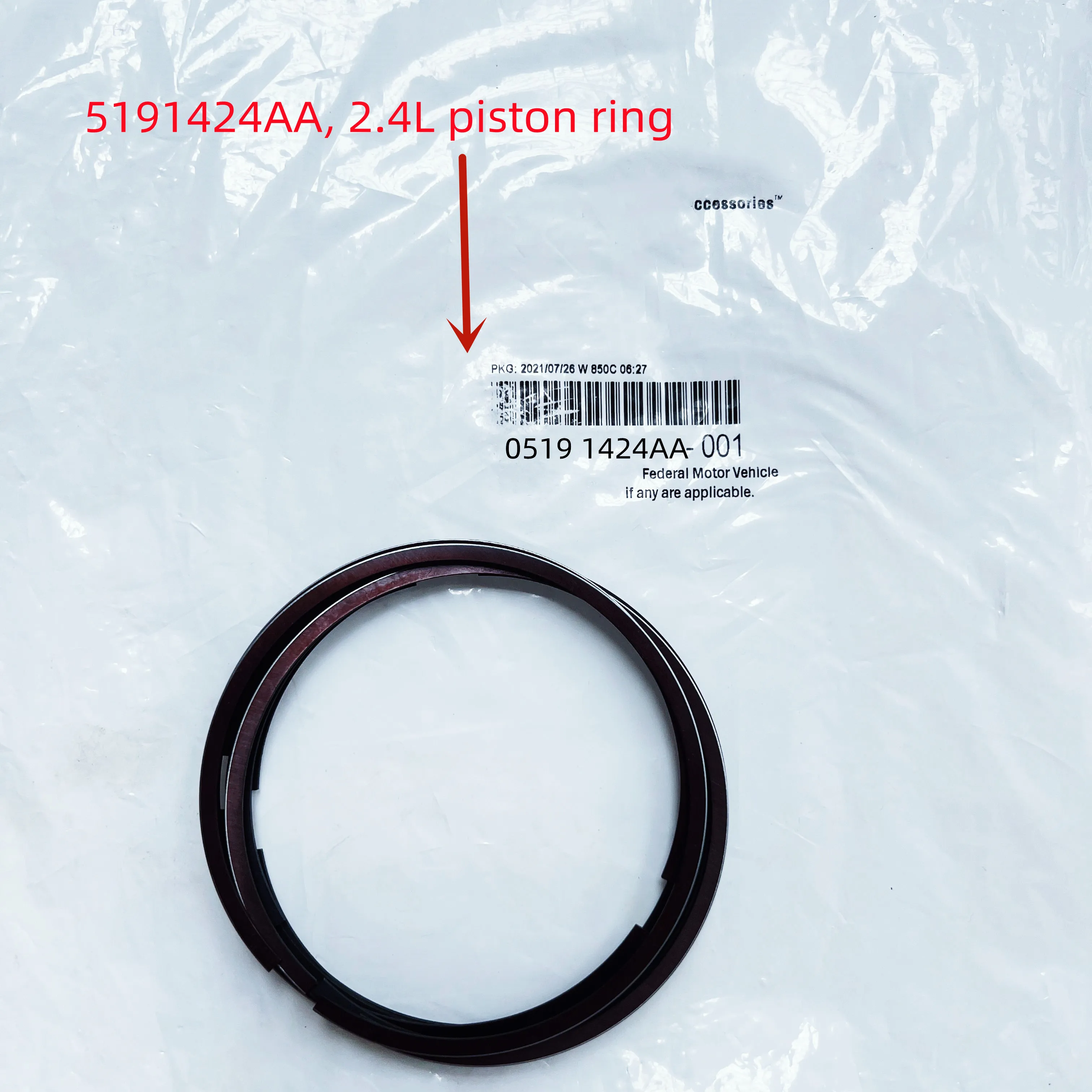 

Piston Ring Assembly (Piston Ring Standard Set) ,5191424AA,5191418AE,For:2.0L,2.4L,Compass,MK,Journey,JC,Caliber,Avengers,2007-
