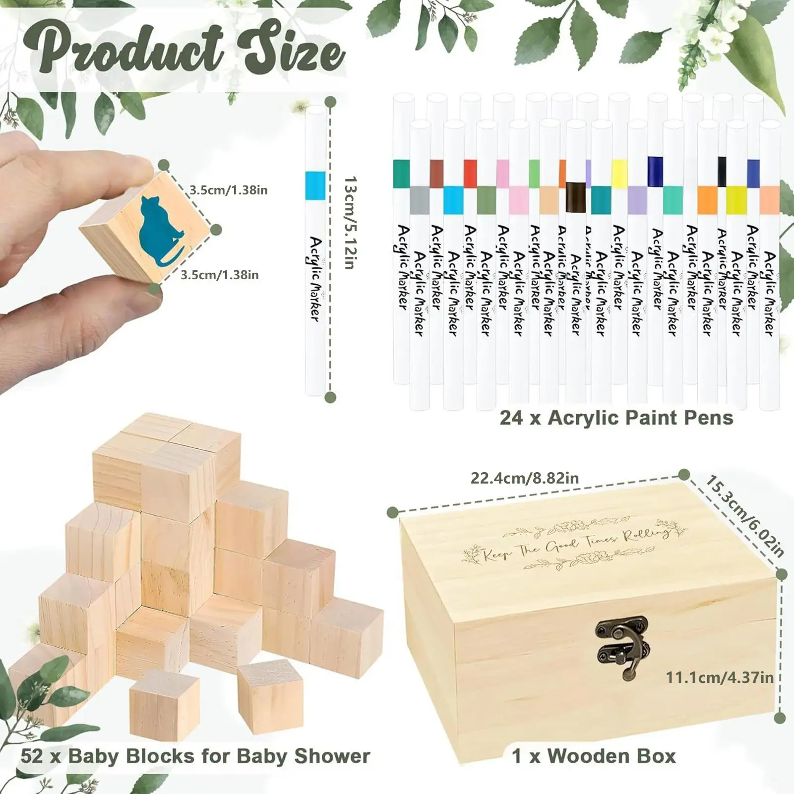 ベビーシャワーゲームサインセット 記念品作成おもちゃ ブロックを飾る ベビーシャワー活動 性別発表パーティー 100日祝い用