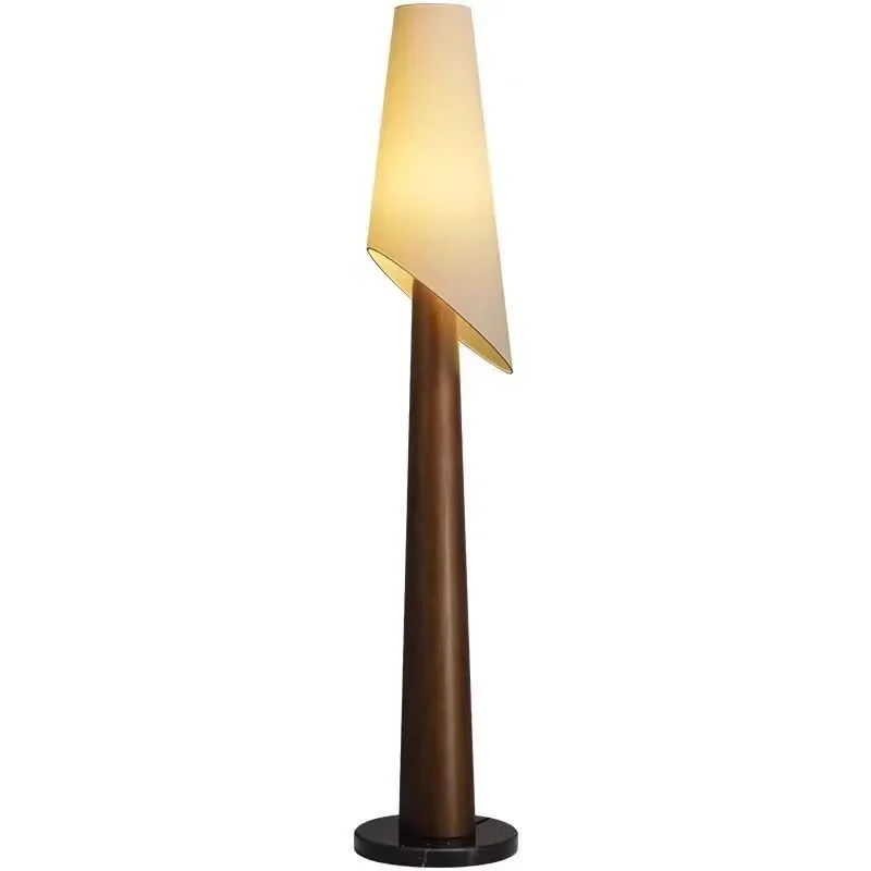Living room sofa floor lamp bedroom bedside lamp retro high-end atmosphere vertical decorative lamp