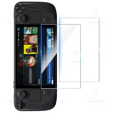 2 Pack Steam Deck/Steam Deck Oled HD Screen Protector Anti-Scratch Anti-Fingerprint Bubble-Free 9H Hardness Tempered Glass Film
