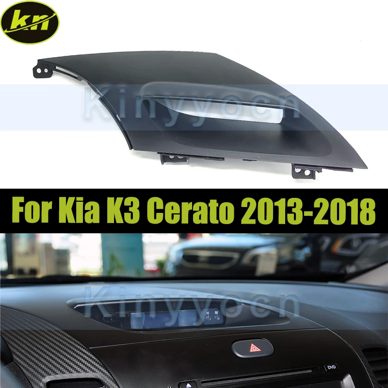

Black Electronic Clock Cover Trim Panel For Kia K3 Cerato 2013 2014 2015 2016 2017 2018 Dashboard Upper Trim Panel 84745 B5000