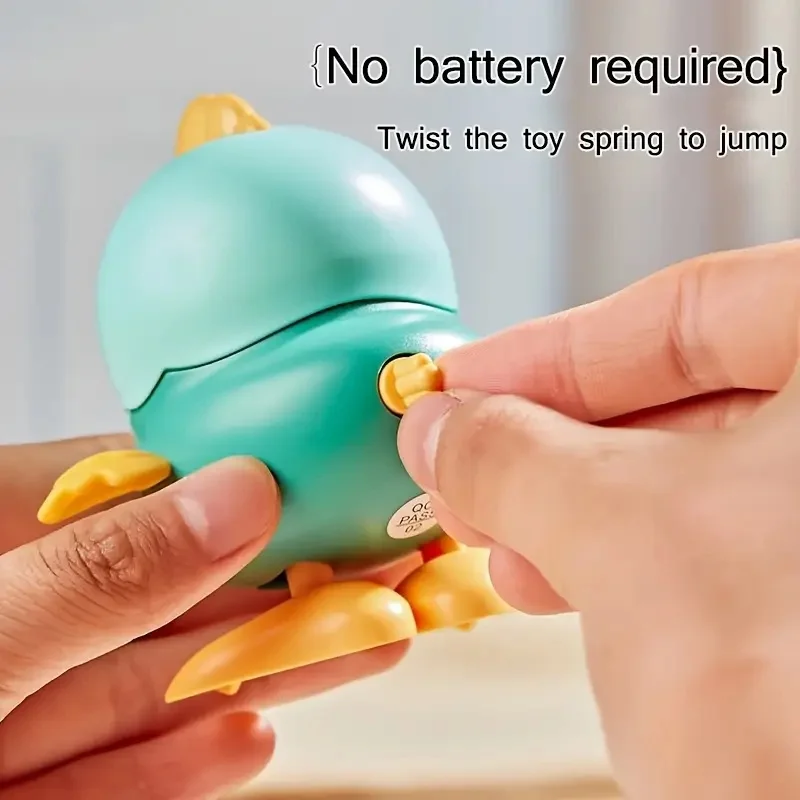 1 قطعة عقارب الساعة الدجاج القفز لعبة دليل U لف القفز دمية الشباب لغز نماذج للحيوانات الزحف مضحك لعبة هدية حفلة