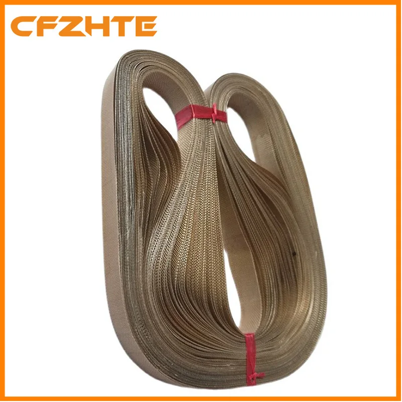 FR-900 Continuous Band Sealer PTFE Belt High Temperature Tape BateRpak Size 750x15x0.2mm 50pcs/bag for Packaging Equipment