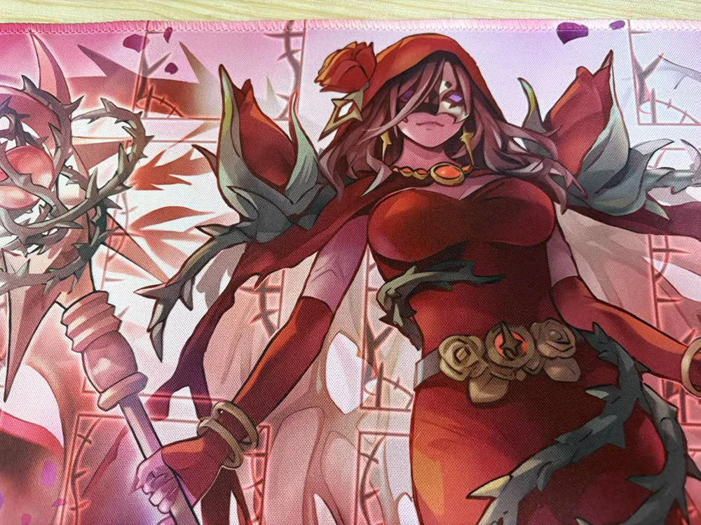YuGiOh Akiza Izinski Rage Rose Witch Play Mat TCG CCG Pad Board Game Duel Pad Trading Card Game Mat Rubber Mouse Pad Free Bag