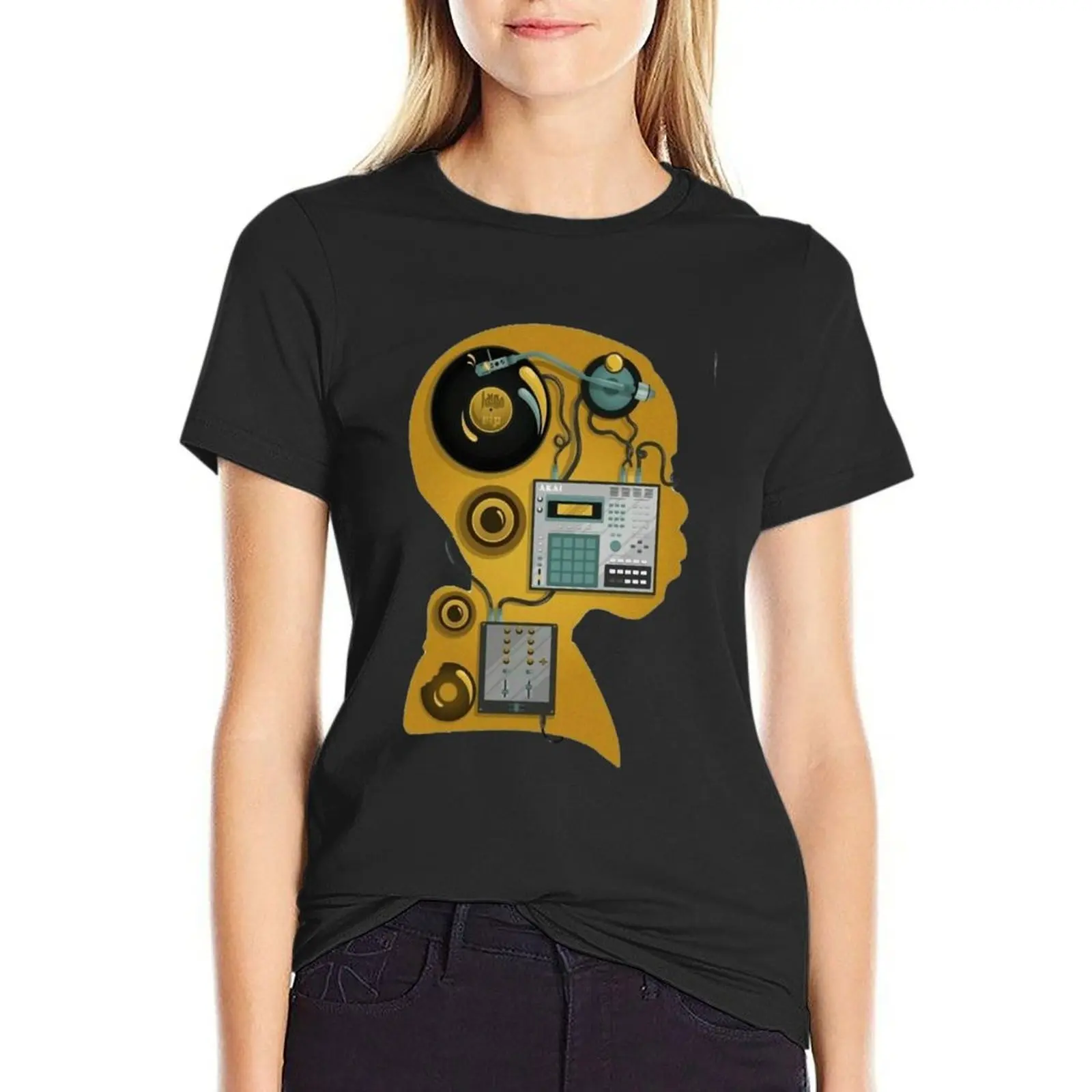 

J dilla dj t shirt T-Shirt summer clothes tops customs design your own Woman fashion