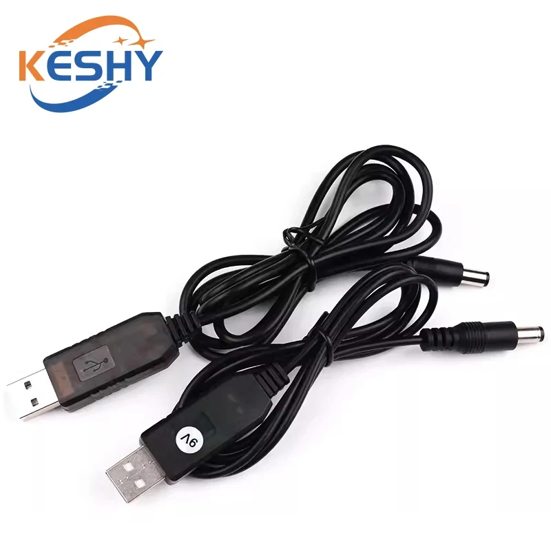 1-10 шт. USB Power Boost Line DC 5 В в DC 9 В/12 В Step UP модуль USB-конвертер-адаптер кабель 2,1X5,5 мм вилка