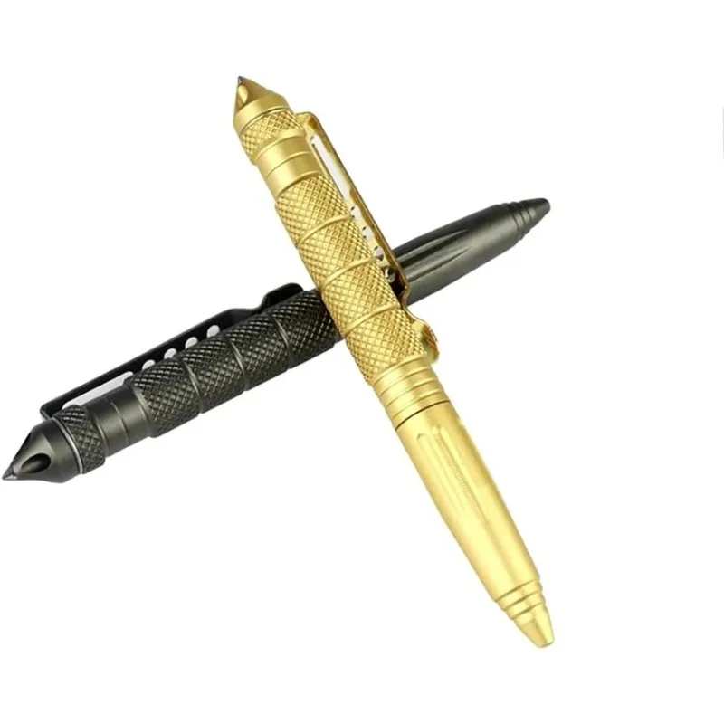 2Pcs Tactical Pen Multifunction Tungsten Steel Glass Breaker Self Defense Survival EDC Tool Pen Gift for Men Dad Everyday Carry