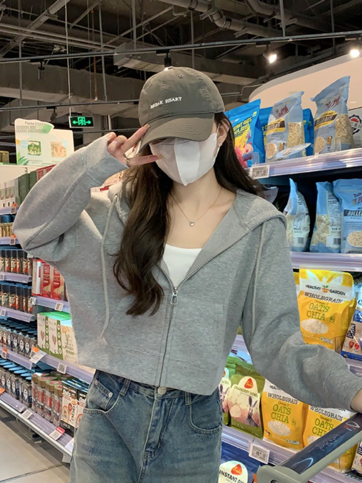 

Женская утепленная толстовка на молнии с капюшоном, свободного кроя, в стиле колор-блок, зимняя модная верхняя одежда