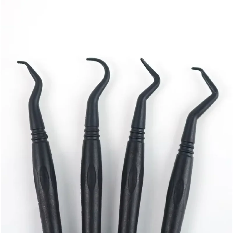 4Pcs/Set Dentistry Carbon Fibre Implant Scaling Scaler curettes Periodental Cleaner Flexible No Harm Plastic Cleaning Tools