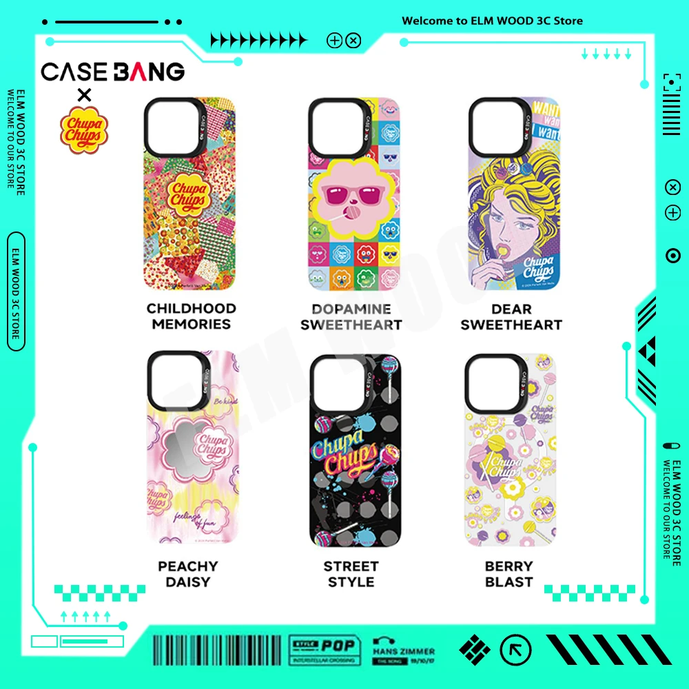 

Casebangxchupa Chups Magnetic Phone Case Full Protective Anti-Drop Case Replaceable Back Cover Case Smartphone Accessories Gifts