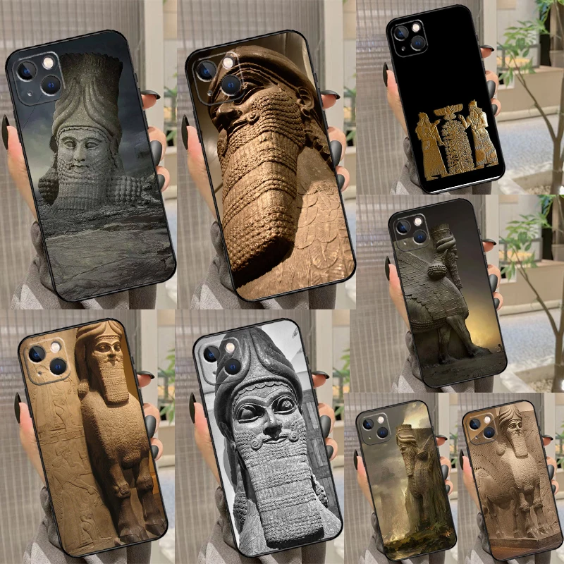 Lamassu Assyrian Mesopotamian Phone Case For Samsung Galaxy S26 S25 Ultra S23 FE S21 S20 S22 S24 Ultra S10 Plus Cover Coque