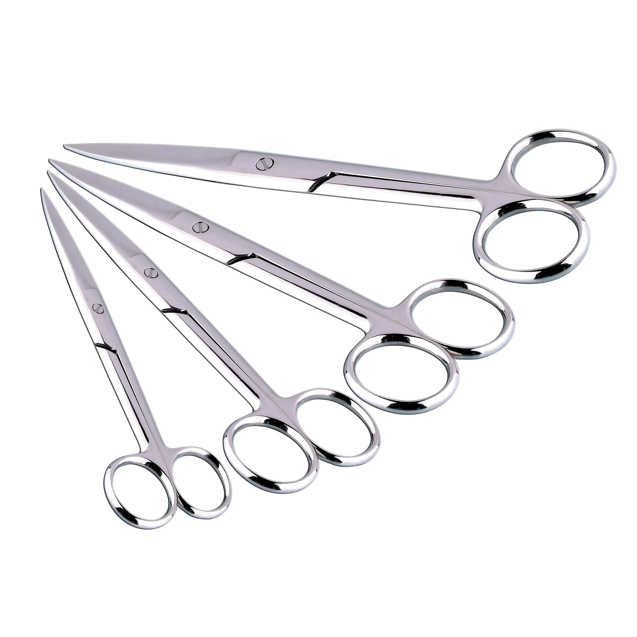 Veterinary Vet Medical Stainless Steel Thickness Surgical Scissors Curved/Straight Tip for Animal Scissors Suture Scissors