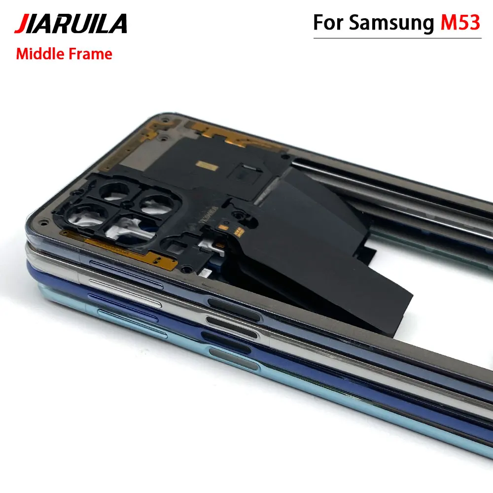 NEW For Samsung M51 M62 F62 M23 M52 M53 5G M236B M536 Middle Frame Rear Bezel Plate Chassis Holder Housing Replacement Parts