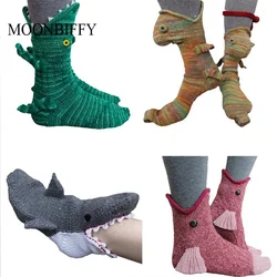 Funny Animal Knit Socks for Christmas Adult Kids Crocodile Eating Foot Socks 3D Creative Chameleon Shark Alligator Floor Socks