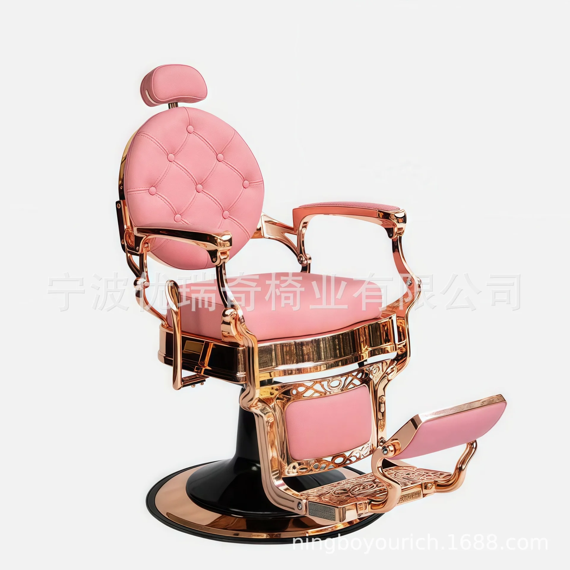 Barber Chair Retro Hair Salon Barber Shop Metal Hair Salon Furniture Retro Style Hair Salon Chair Oil Head Chair