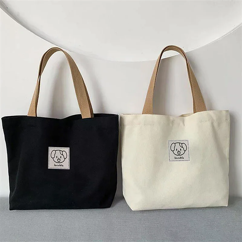 Commuter Shoulder Bag Canvas Large Capacity for Office Workers with Simple Design