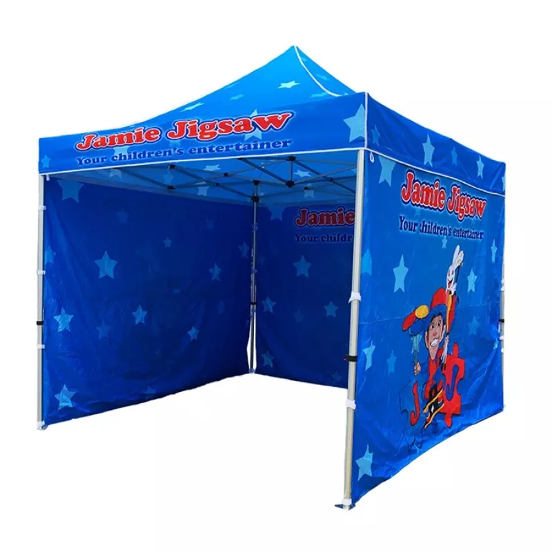 Custom 10X10 aluminum indoor activity tent dye sublimation transfer popular trade show display out-of-home advertising