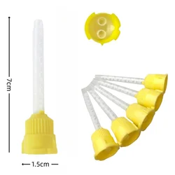 50Pcs/Bag Dental Disposable Mixing Tips Silicone Rubber Mixing Head 1:1 for Impression Mixing Dispensing Gun