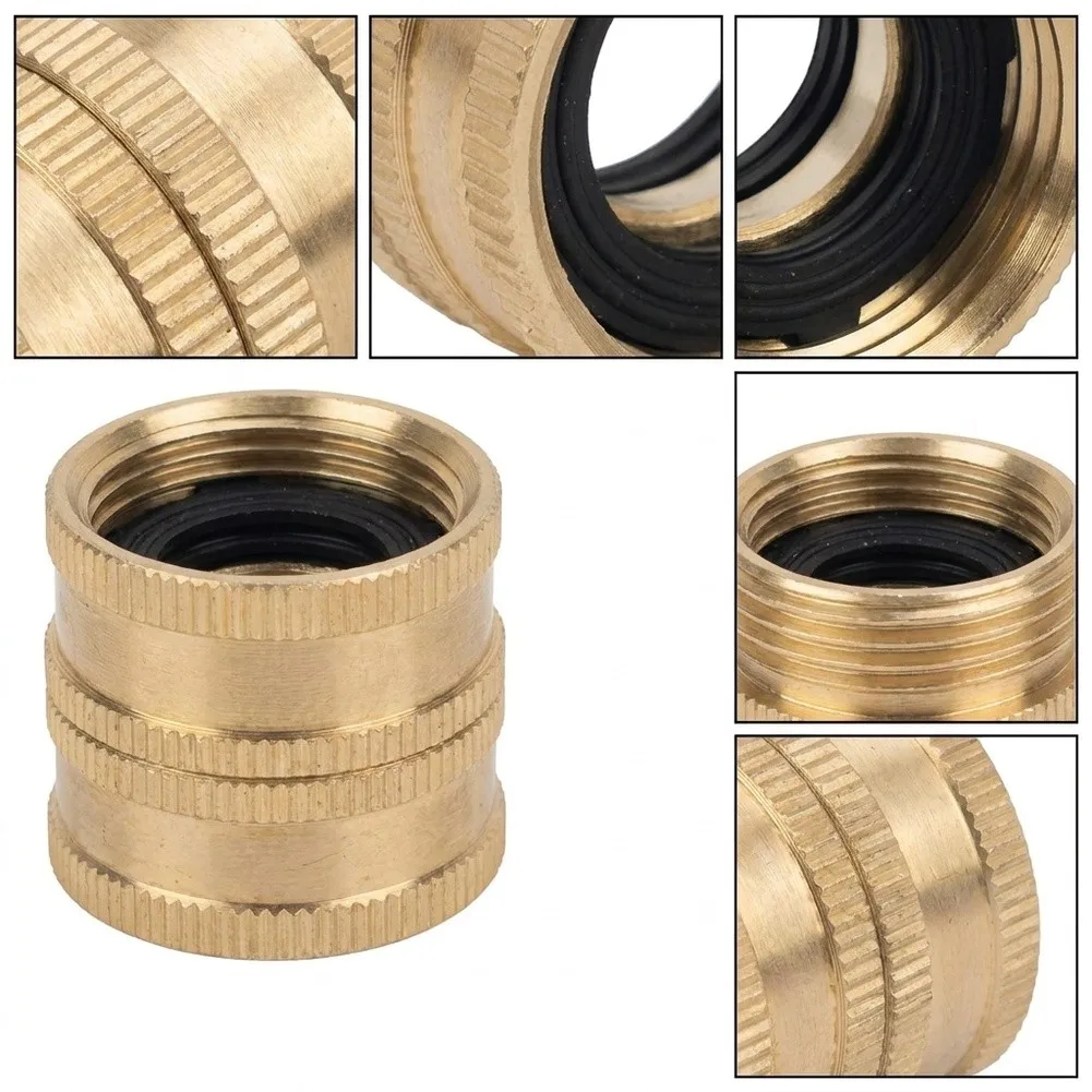 For Standard Garden Hoses 34 Inch Connector Brass Hose Connector For Garden Irrigation Garden Hose Connector Outdoor Durability