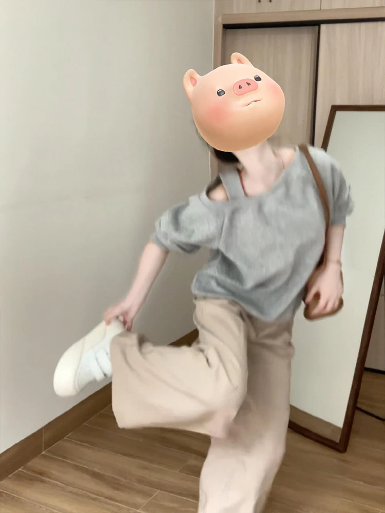 Luźna bluza z kapturem damska wiosenno-jesienna koreański styl designerski modny swobodny wygodny streetwear