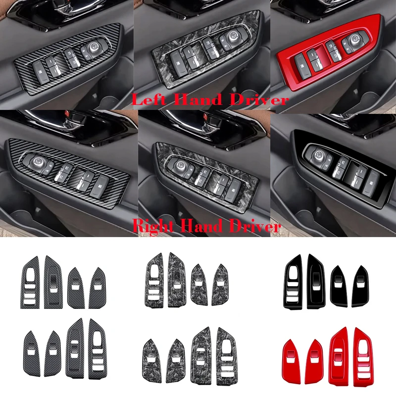 

LHD RHD для Subaru Forester 2025 2026, дверной подлокотник, оконное стекло, кнопка подъема, панель, накладка на подлокотник, аксессуары для интерьера