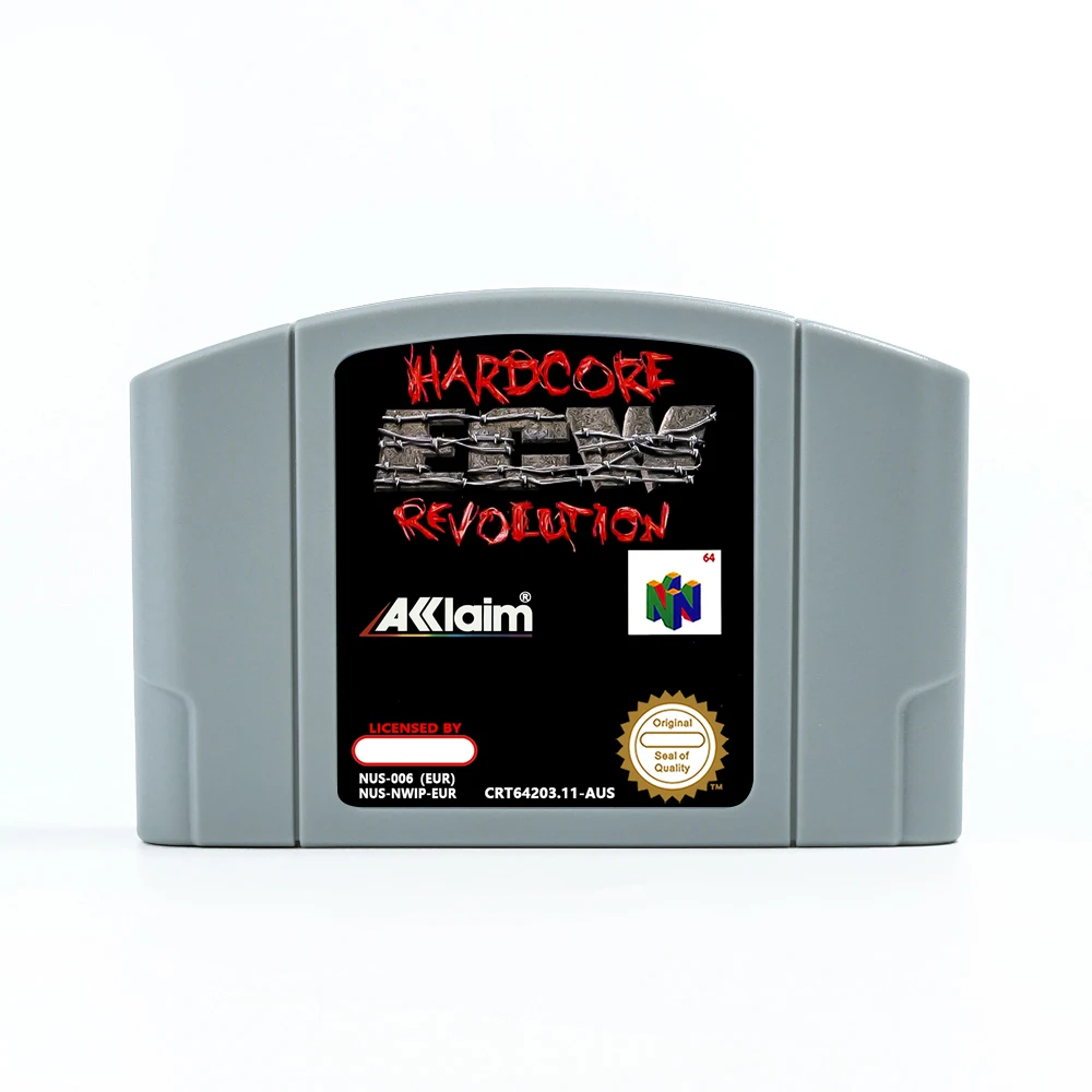 ECW Hardcore Revolution N64 Cartridge USA EUR Game Card For 64bit Game Consoles