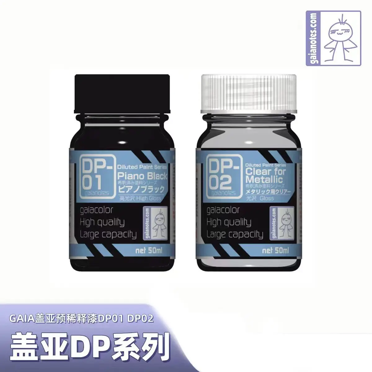 Oil-based Paint GAIA DP Series Metal Protective Varnish Piano Black Military Handheld GK Model