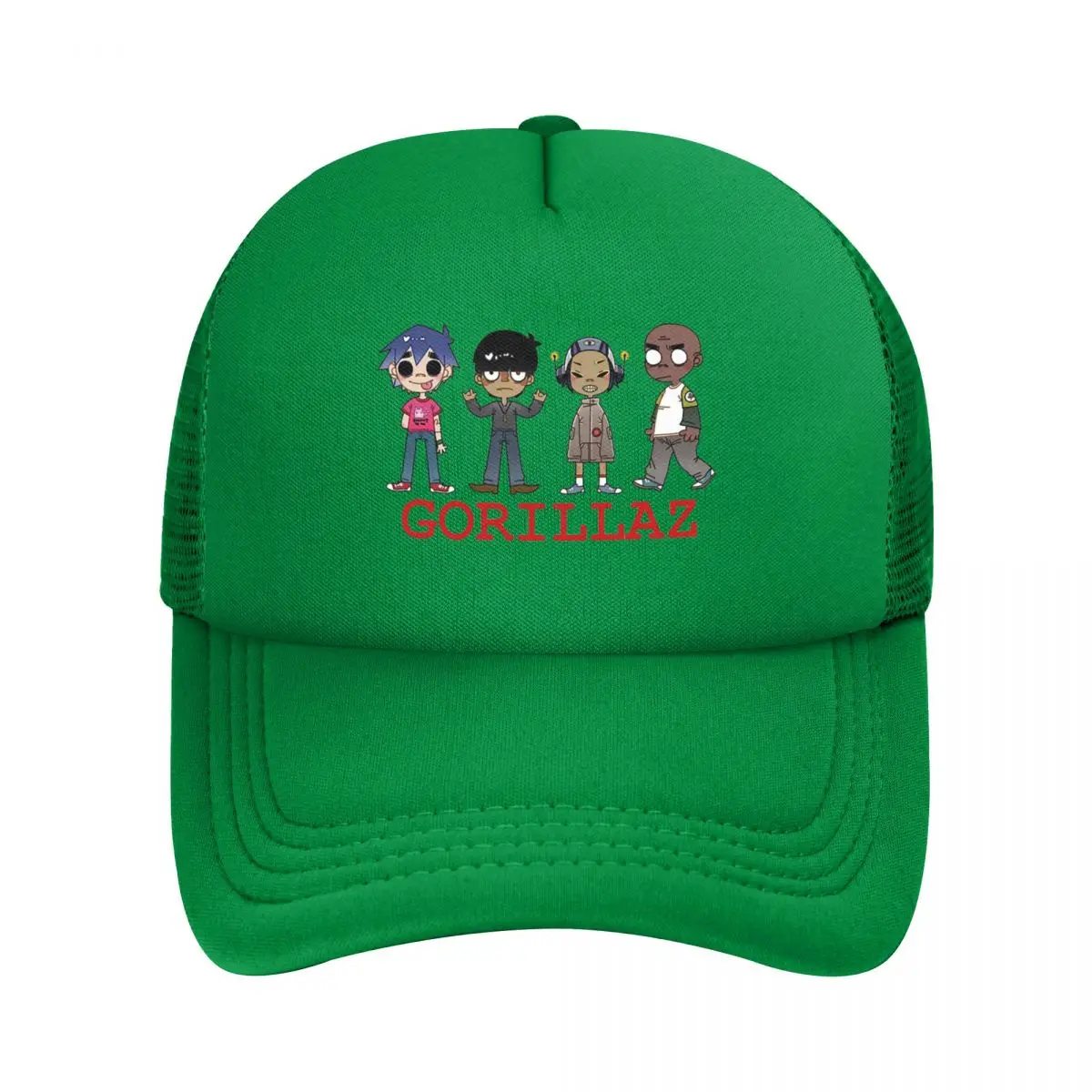 Gorillaz Mesh Baseball Caps Snapback Fashion Baseball Hats Breathable Casual Casquette Outdoor Unisex