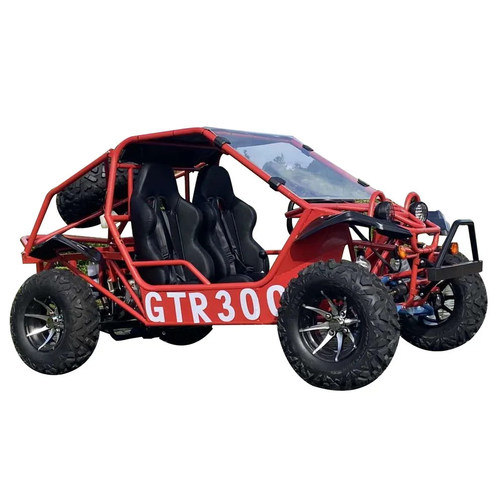 350cc gasoline adult water-cooled four-wheel motorcycle two-seater all-terrain off-road karting dune buggy ATV/UTV on salecustom