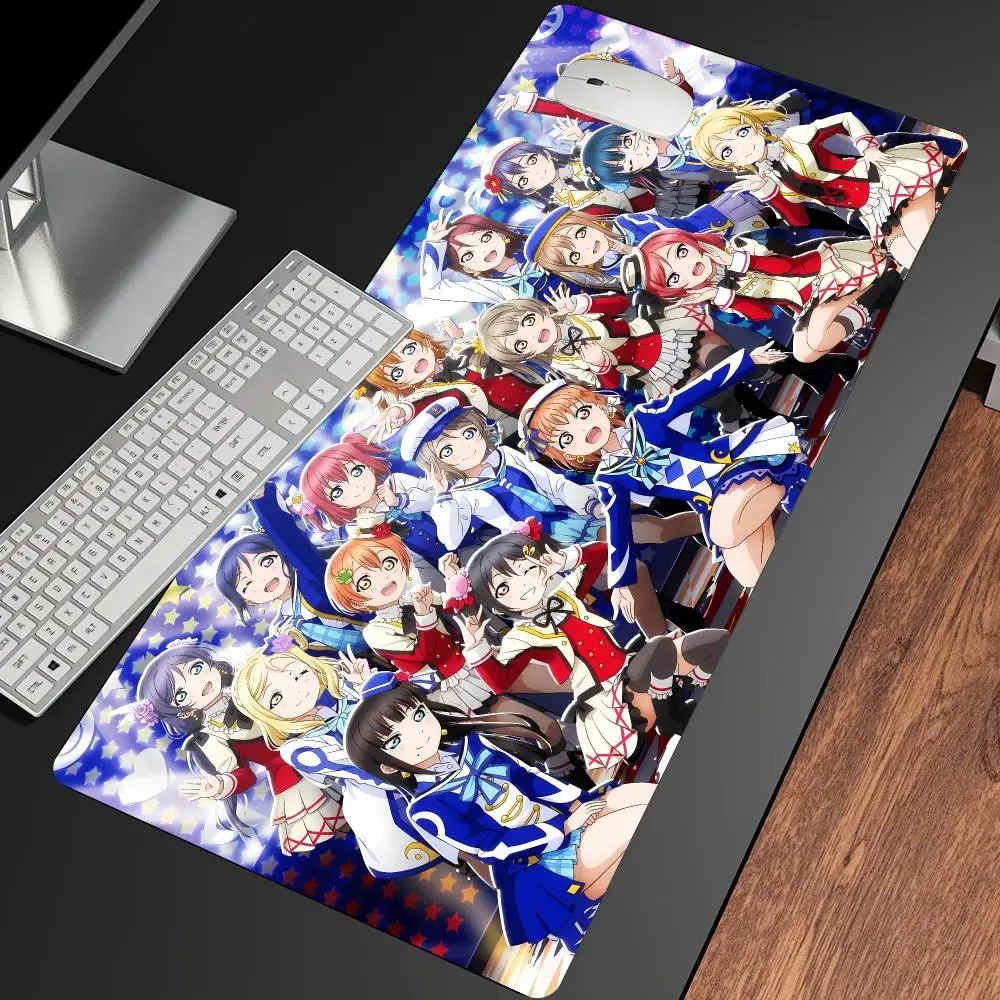 Love Live! School Idol Project Large Mousepad Pc Gaming Mouse Pads Laptop Desk Mats Carpet Big Mousepepad Rug Keyboard Long Pad