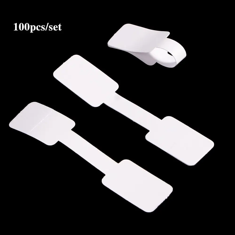 

100pcs Blank Jewelry Sticky Stickers Bracelet Ring Sticker Display Tags Paper Price Labels Hang Size