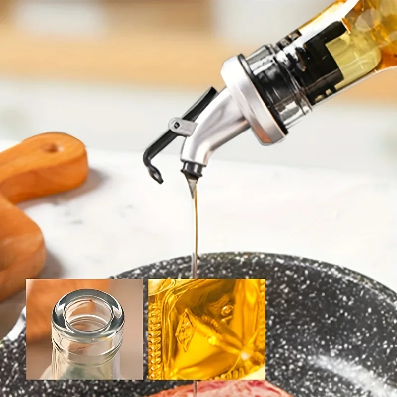 250ML Oil Pot Plastic Leak-proof Kitchen Seasoning Soy Sauce Vinegar Bottle Transparent Olive Oil Bottle