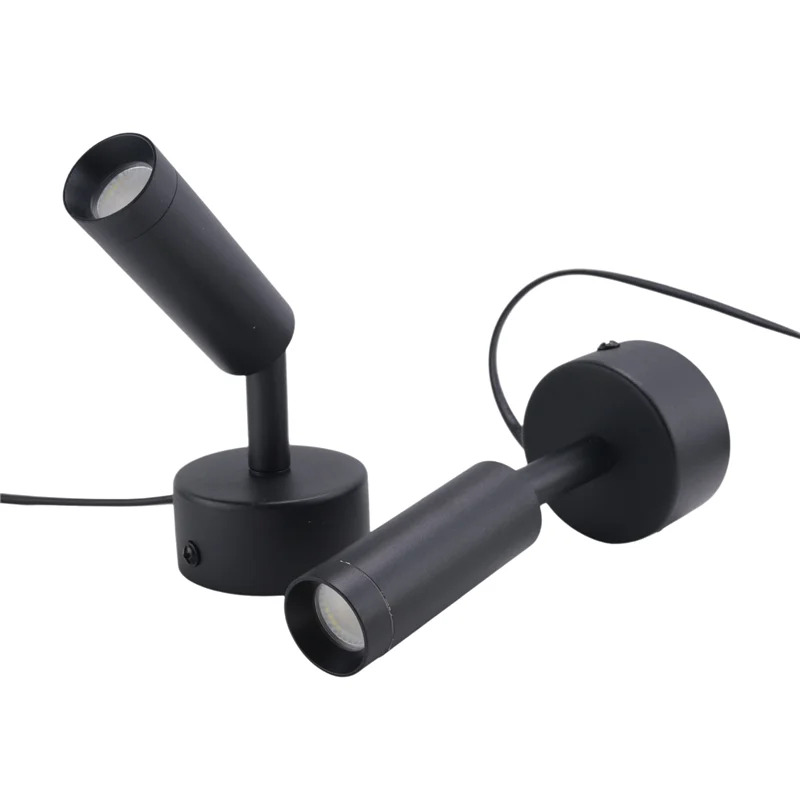 Focos de ABPP-3W para interiores, foco de suelo ajustable para interiores, foco LED regulable para plantas, iluminación decorativa, enchufe estadounidense