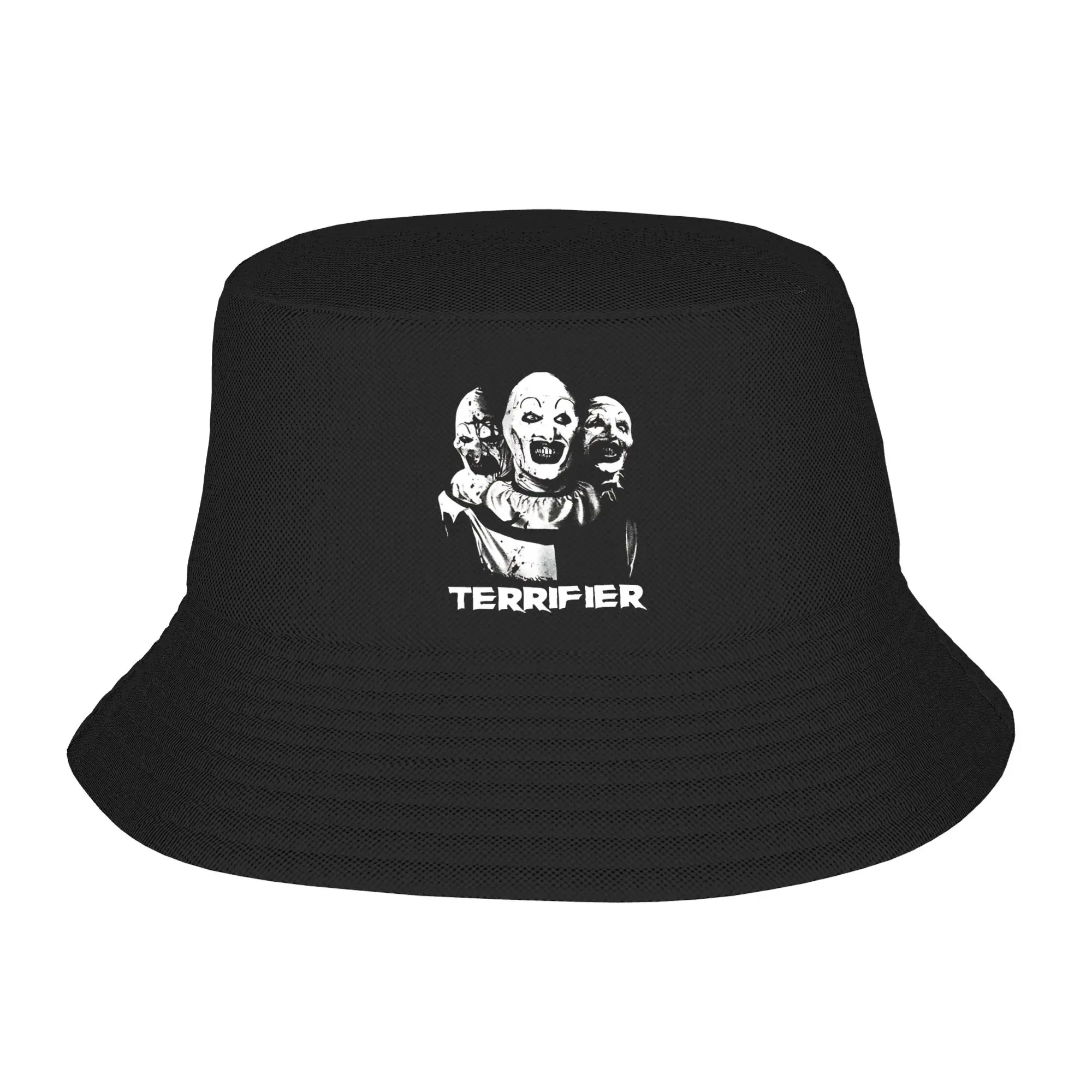 Schreckensbringer Bucket Hat Terrifier Streetwear Fisherman Caps Personality Fishing Sunscreen Hats For Men Women Korean Cap