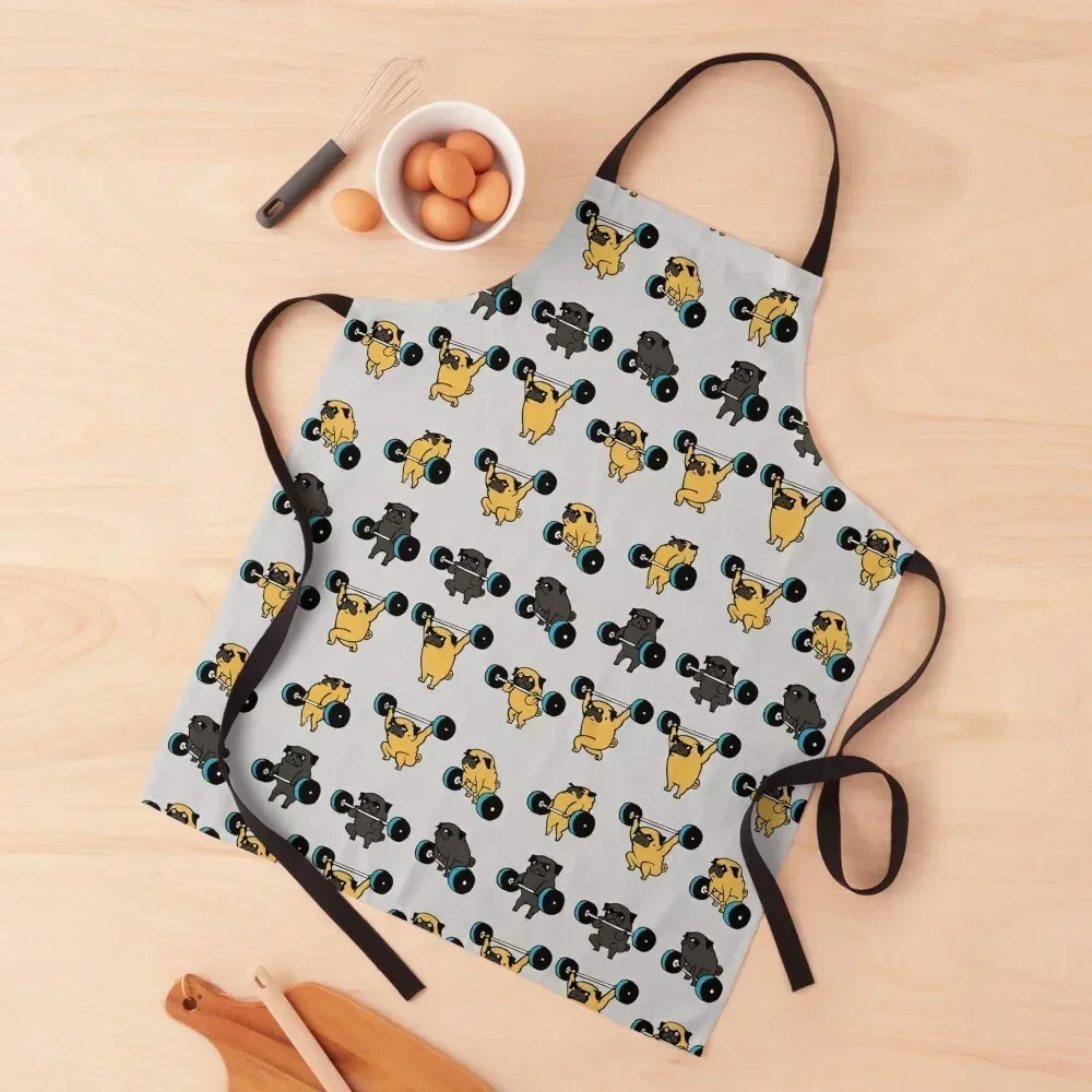 

LIFTING PUGS Apron kitchen utensil Things For The Home Chef Accessories Women Kitchen Apron