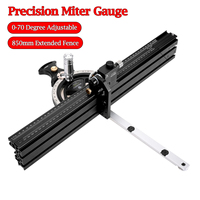 New 0-70 Degree Adjustable Miter Gauge With 850mm Extended Fence for Woodworking Table Saw Router Table Precision Angle Setting