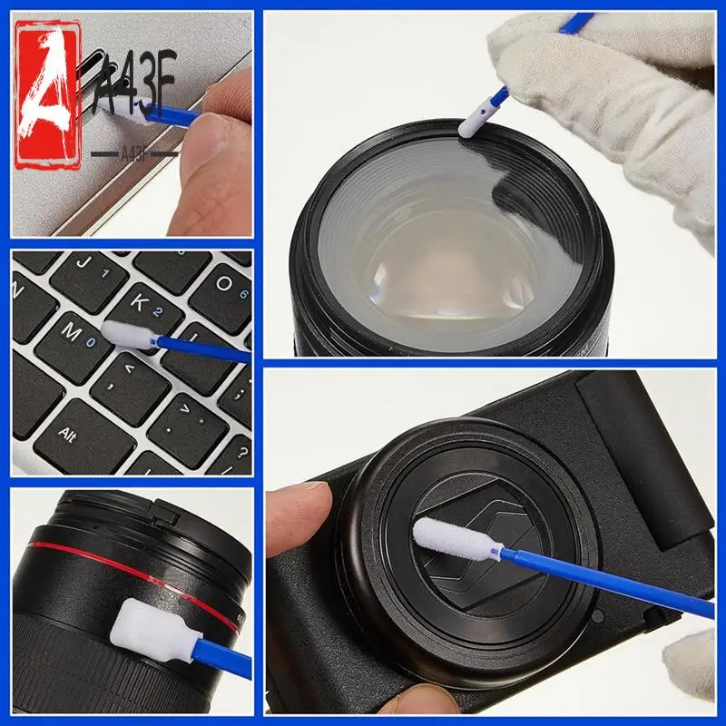 

A43F-500 Pack Foam Tip Cleaning Swab Kit Cleanroom Sponge Stick 5 Types Multi Purpose Foam Swabs Lint Free Foam Tip Swab