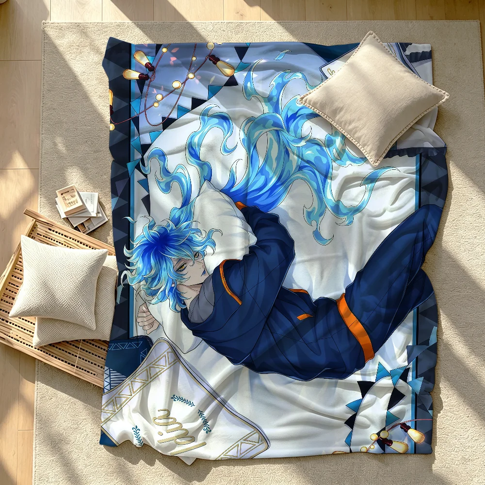 Game T-Twisted-Wonderland Anime Blanket Soft Warm And Thick Perfect For Bedroom Living Room Bed Sofa Camping Picnic Office Gift