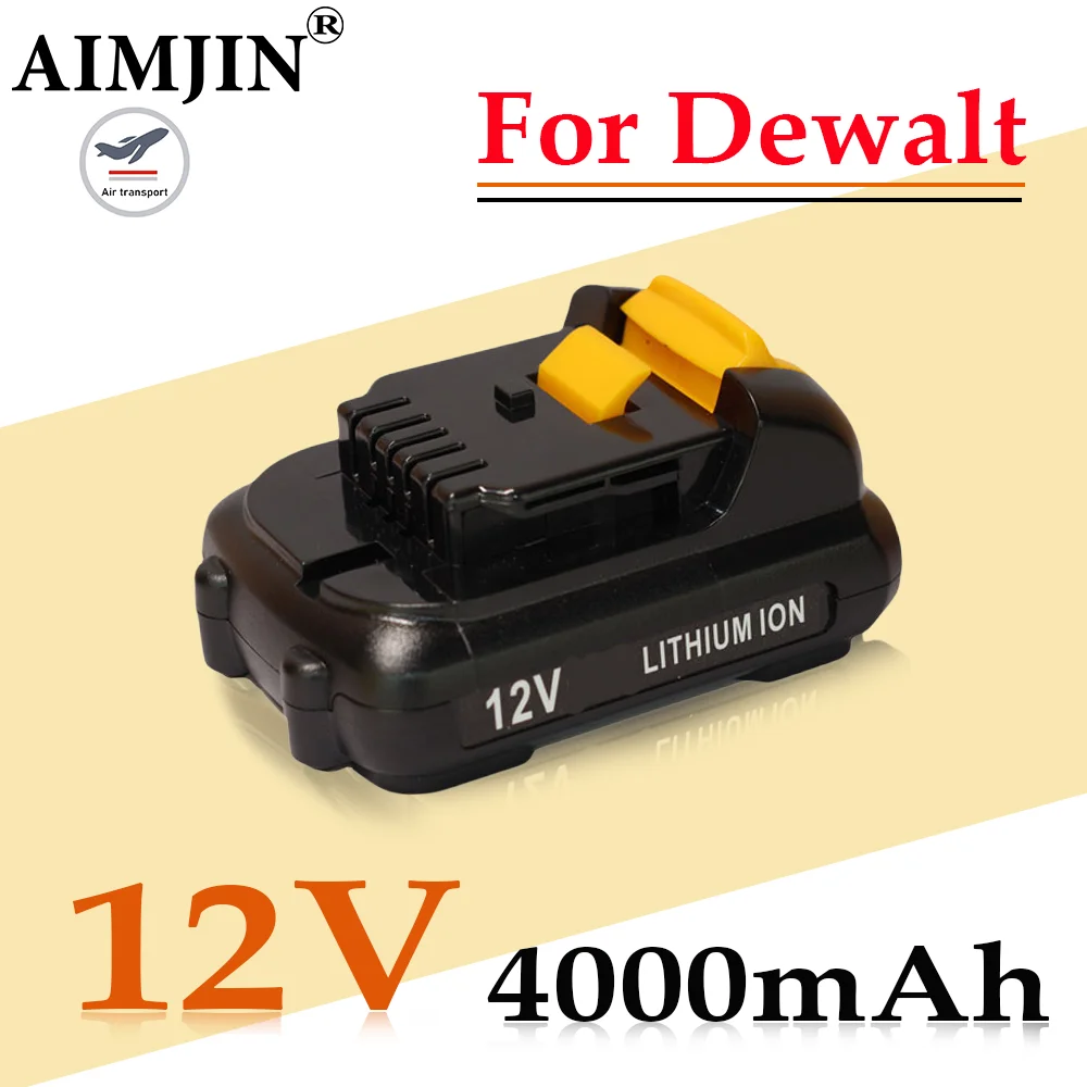 Replacement for Dewalt DCB120 Lithium-ion Batteries 12V 4.0Ah Battery DCB123 DCB125 DCB124 DCB122 DCD710 Power Tools Battery