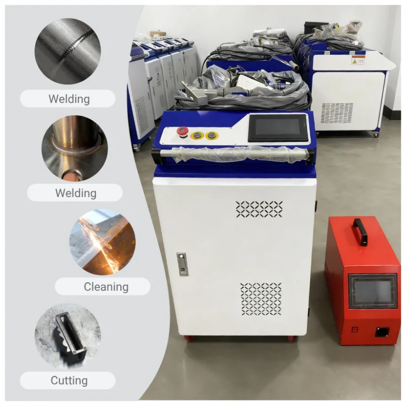 

Ручной лазерный сварочный аппарат Raycus MAX 1500W 2000W 3KW с двойным механизмом подачи проволоки для сварки металла, нержавеющей стали, алюминия