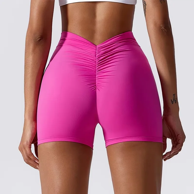 

Women Sexy Sports Shorts Women Gym Leggings Women Workout Shorts Cycling Shorts Push Up Yoga Pants V Back Scrunch Butt Shorts