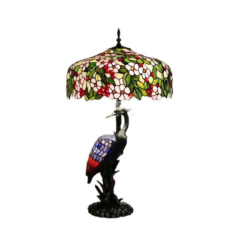 Retro villa hotel bar table lamp, warm retro living room home atmosphere decorative table lamp