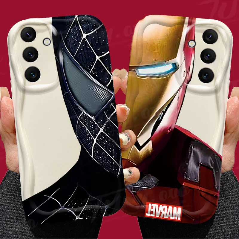 Marvel Anime Spider Man Soft TPU Case for Samsung Galaxy A55 A35 A25 A15 A05 A05S A24 A13 A23 A12 A22 A32 A52 A52S A72 A11 Cover