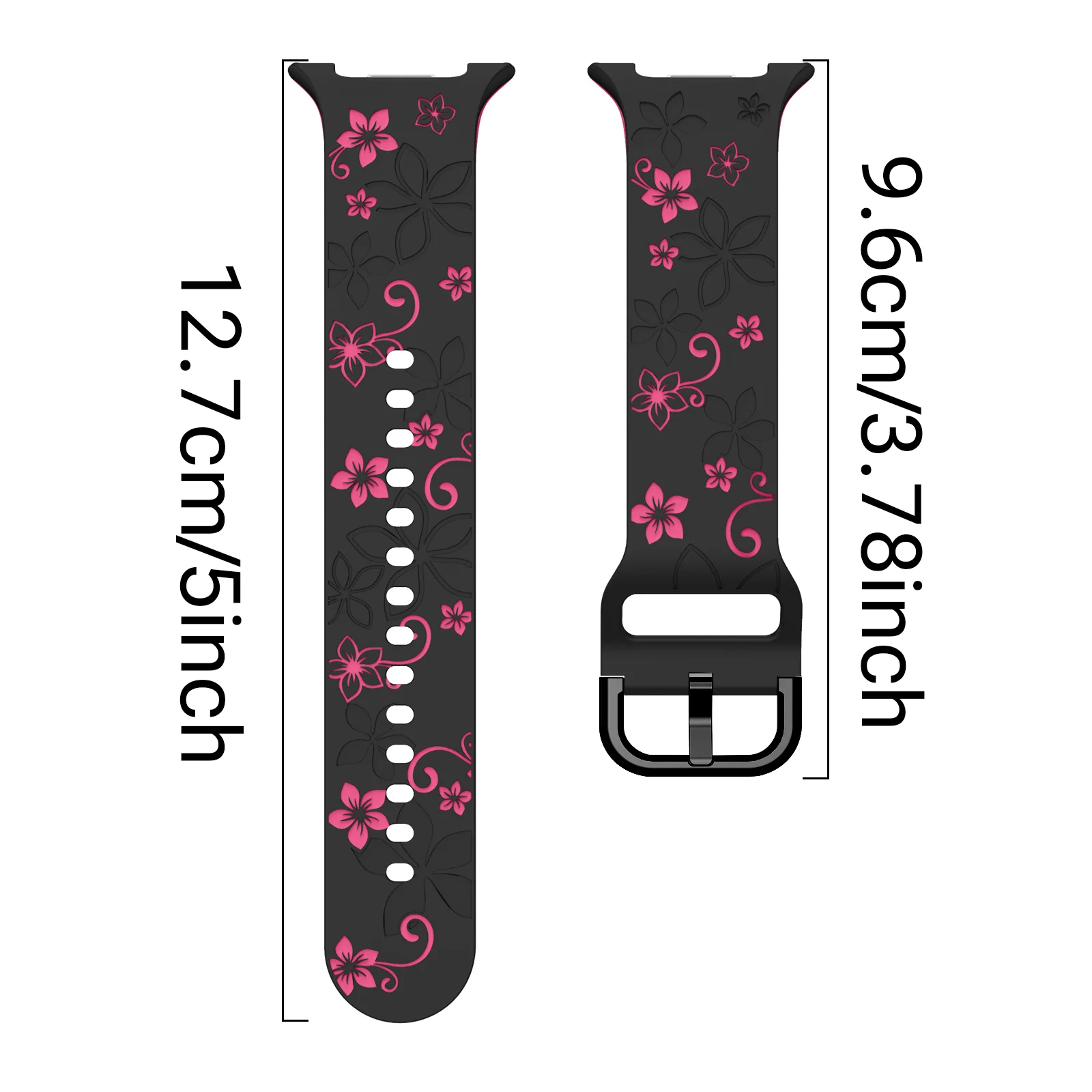 Two-Tone Engraved Print Smartwatch Luminous Silicone Watch Band Wristband For Samsung Galaxy Watch 8/9 40mm 44mm  8 Classic 46mm