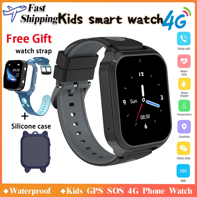 

Xiapmi Mijia 4G GPS Детские Смарт-часы GPS Местоположение Видеозвонок SOS Звуковой монитор HD Сенсорный экран Детские умные часы для девочек и мальчиков