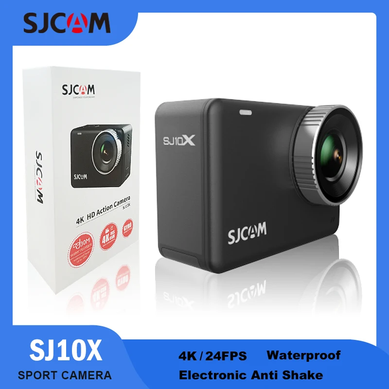 SJCAM SJ10X Waterproof Action Camera Stabilization 4K Touch Screen Underwater Mode Multifunctional Outdoor Sport Video Cam